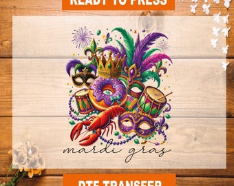 Mardi Gras DTF Transfer, Mardi Gras Ready To Press, Mardi Gras Heat Transfer, Mardi Gras High Qualty, Mardi Gras Dtf Gang Sheet, Mardi Gras