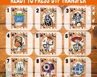 Toy Story Halloween DTF Transfer, Not So Scary Halloween Ready to Press, Woody Toy Story Squad T-Shirt Design Iron On Decal
