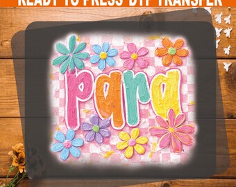 Para Back To School DTF Transfer: Ready To Press Design