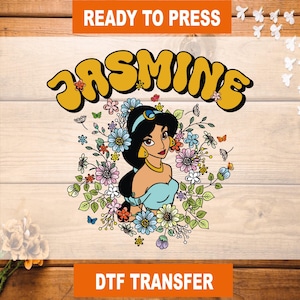 Jasmine Disney Princess DTF Transfer, Jasmine Disney Princess Ready To Press, Jasmine Princess Heat Transfer, DTF High Quality, Jasmine DTF