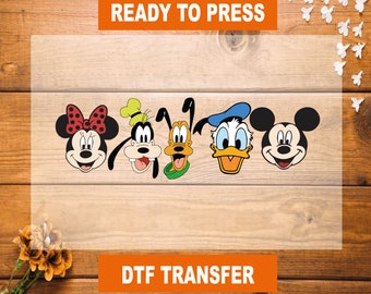 Disney Characters DTF Transfer, Disney Trip 2026 Ready To Press
