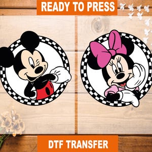 Disney Mickey Minnie DTF Transfer, Mickey Minnie Ready To Press, Disney Heat Transfer, Disney High Quality, DTF Gang Sheet, Mickey Dtf