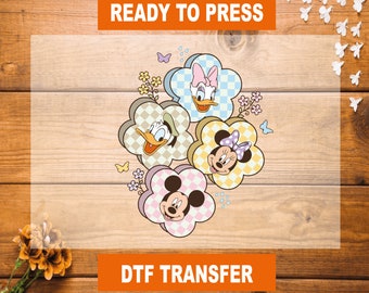 Disney Friends DTF Transfer, Mickey and Friends Ready To Press