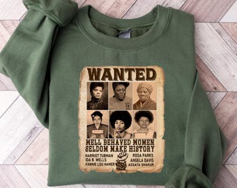 Black Women History Sweatshirt, Black Women, Black History Hoodie, BLM Long Sleeve Shirt, Melanin Hoodie, Black History Month Sweatshirt