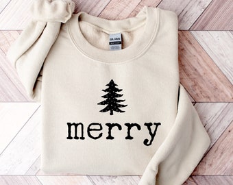 Christmas Sweatshirt, Merry Christmas Sweatshirt, Christmas Shirt for Women, Christmas Crewneck Sweatshirt, Holiday Sweater, Christmas Gift
