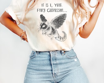 It Is I Your Fairy Godpossum shirt, Funny Opossum Lover Shirt, Fairy GodPossum Shirt, Retro Shirt, Funny Possum Unisex Tee