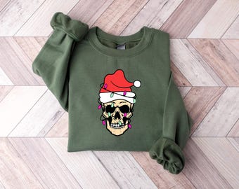 Christmas Skeleton Sweatshirt, Christmas Dancing Skeleton Sweatshirt, Funny Christmas Shirt, Dead Inside But Christmas Shirt and Sweatshirt