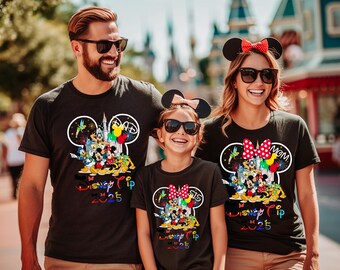Personalized Disney Trip Shirts, Disneyland Shirts, Disney Vacation T-shirt, Disney Family Matching Shirt, Magical Castle Shirt, Disneyworld