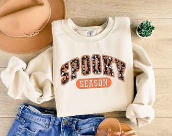 Sweat-shirt Halloween, Sweat-shirt Halloween pour femme, Cadeau Halloween, T-shirt Halloween rétro, Pull Halloween, Pull automne, T-shirt fantôme