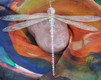 Suncatcher Dragonfly Large - Birthstones & 28 More Colors - Dazzlefly
