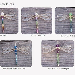 Suncatcher Dragonfly Small Dazzlefly Birthstones & 28 More Colors Measures 3-3/4 x 3 GOLD Toned image 6