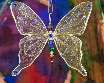 Large Suncatcher Butterfly - Birthstones & 28 More Colors