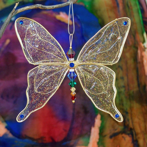 Large Suncatcher Butterfly - Birthstones & 28 More Colors