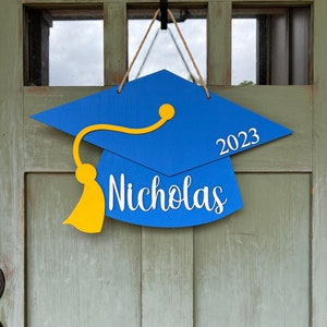 Front Door Decor, Personalized Graduation Sign, High School Graduation Gift, Graduate Gift image 3