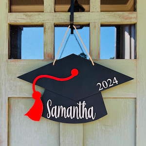 Front Door Decor, Personalized Graduation Sign, High School Graduation Gift, Graduate Gift image 1