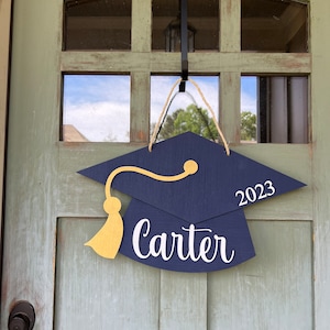 Graduation Party Decorations, Class of 2024, Graduation Centerpiece, Front Door Decor, Personalized Graduation Sign, Graduation Gift