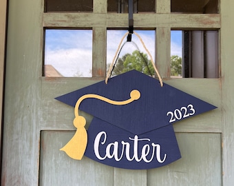 Graduation Party Decorations, Class of 2024, Graduation Centerpiece, Front Door Decor, Personalized Graduation Sign, Graduation Gift