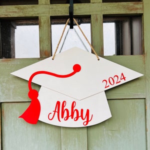 Front Door Decor, Personalized Graduation Sign, High School Graduation Gift, Graduate Gift image 7