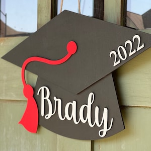 Front Door Decor, Personalized Graduation Sign, High School Graduation Gift, Graduate Gift image 10