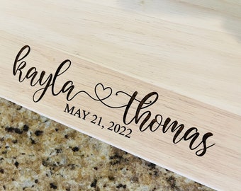 Charcuterie Board, Personalized Cutting Board, Wedding Gift, Couples Gift