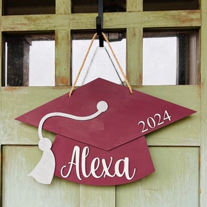 Front Door Decor, Personalized Graduation Sign, High School Graduation Gift, Graduate Gift image 8