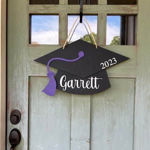 Front Door Decor, Personalized Graduation Sign, High School Graduation Gift, Graduate Gift image 6