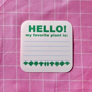 adesivo pianta preferita / per bottiglie d'acqua per computer portatili / adesivo testo divertente per nerd delle piante / vibrazioni positive di giardinaggio
