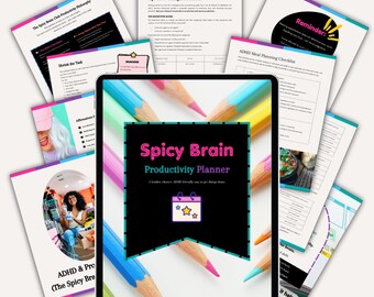 ADHD Productivity Planner | Flexible Planning for Neurodivergent Women | Digital Download