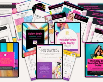 ADHD Executive Function Starter Kit for Women | Productivity, Planning & Motivation Tools | Digital Download