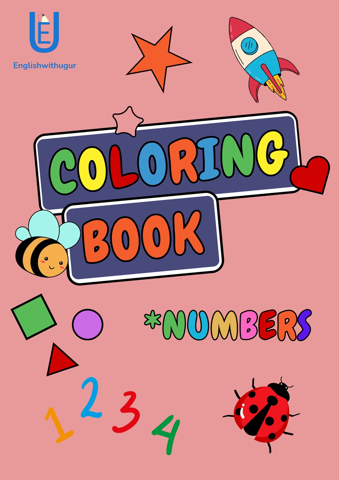 Numbers coloring book for kids booklet coloring books books for kids