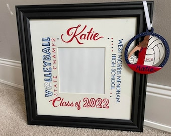 personalized hand painted graduation picture frame class of 2022