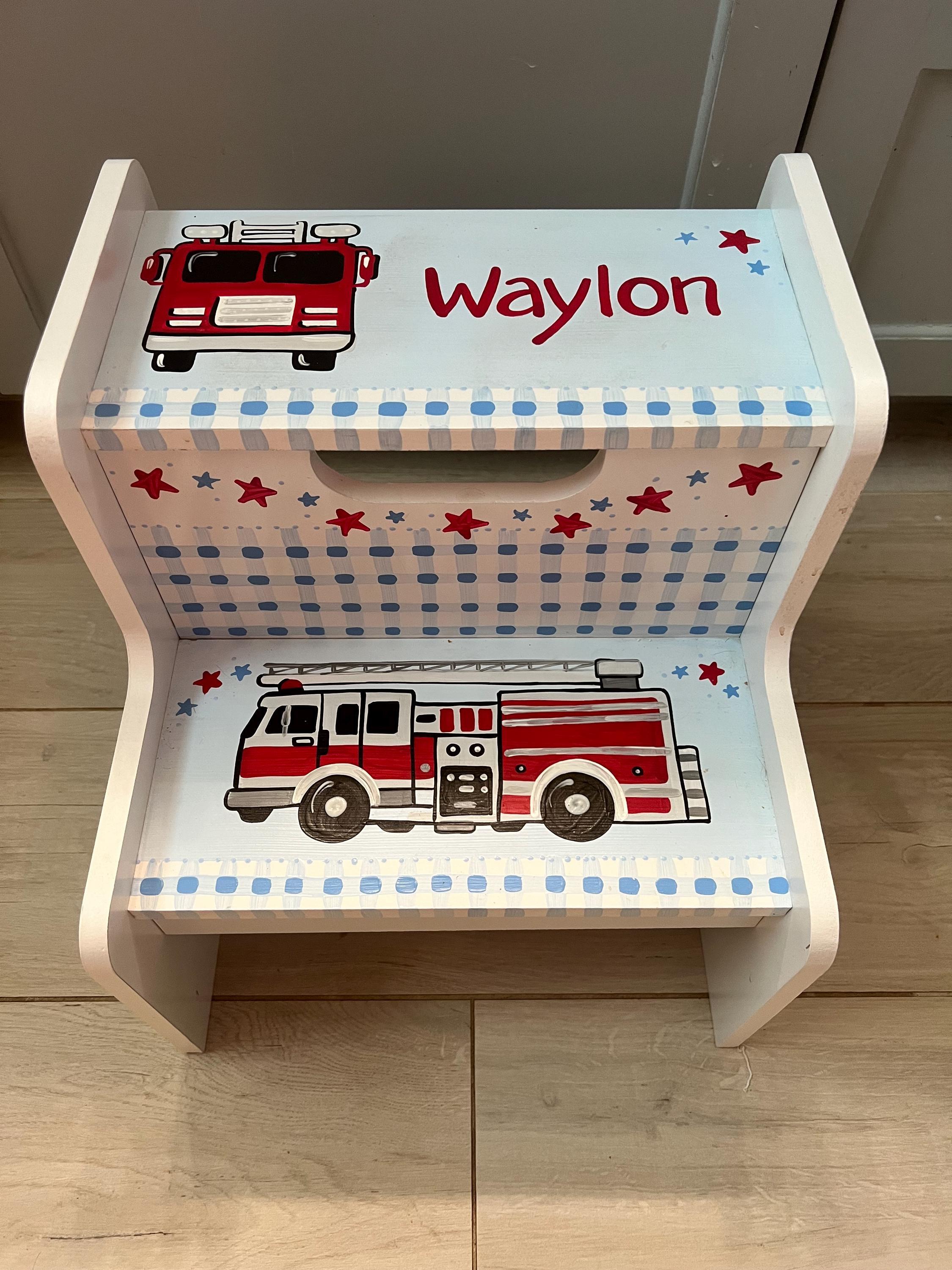 Firetruck Step Stool - Etsy