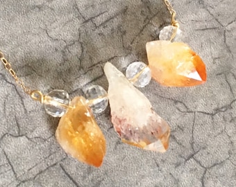 Citrine and Swarovski Crystal