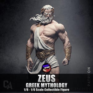 Zeus | Handpainted 3D 14K Resin Figure | Garage Kit