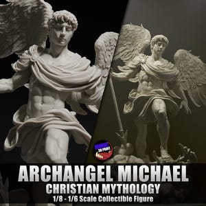 Archangel Michael | Handpainted 3D 14K Resin Figure | Garage Kit