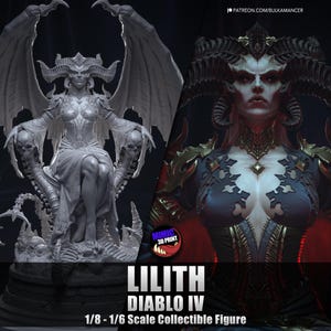 Queen of Demons | Handpainted 3D 14K Resin Figure | Garage Kit