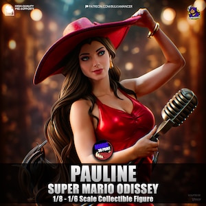 The Red Singer | Hand-Painted 14K 3D Resin Figure | Garage Kit