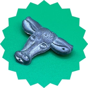 Vintage Metal Cow Head