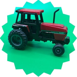 Vintage Red Case International ERTL Die-cast 1/64 Scale Tractor Toy
