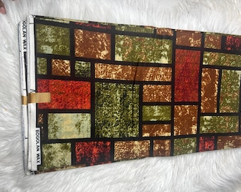 High Quality African Wax Print Ankara Brilliant Color 100% Cotton Fabric, Traditional African Fabric for Sewing **ITEM SOLD by YARD**