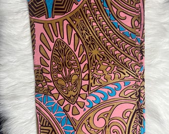 100% Cotton African Ankara Print Fabric Pink Blue Gold Mythological Kaleidoscope Ankara African Print Fabric for Sewing**ITEM SOLD by YARD**