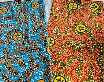 Multicolor Ankara Print African fabric per yard/ African Fabrics/ Trendy fashion fabrics/ African textiles/ African Prints sale by yard