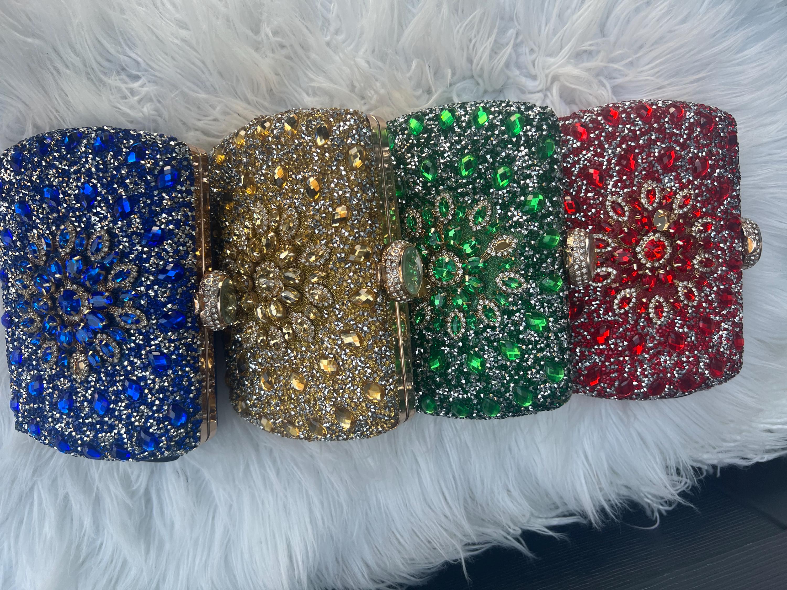 Bejeweled Crystal Iconic Box Clutch