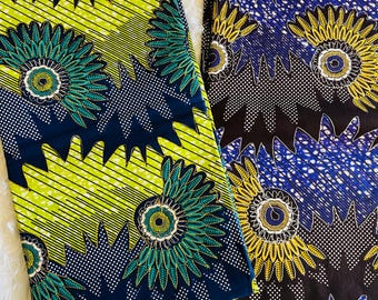 Dark colored Ankara Print African fabric per yard/ African Fabrics/ Trendy fashion fabrics/ African textiles/ African Prints