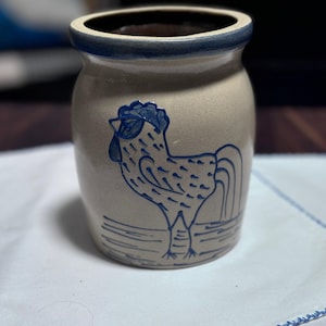 Beaumont Brothers Pottery Rooster Jar|Crock