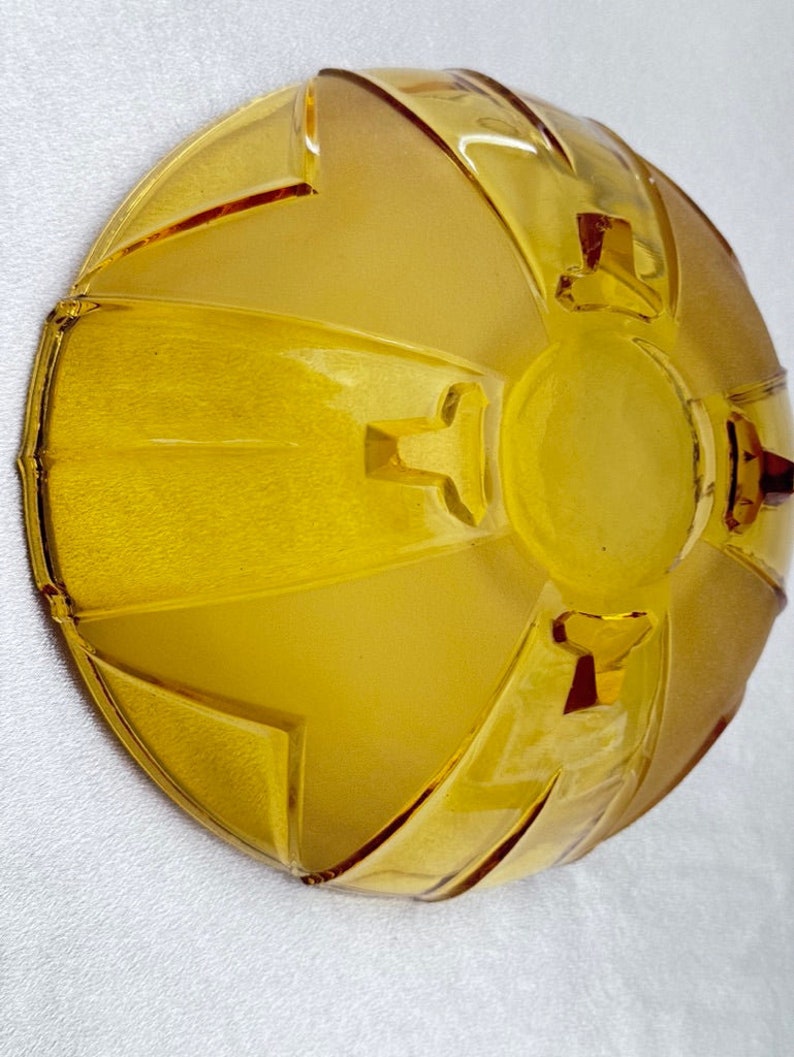 Sowerby Amber Glass Bowl Etsy Canada