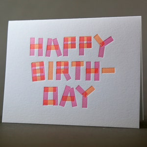 No. 384: Washi Tape Happy Birthday image 1