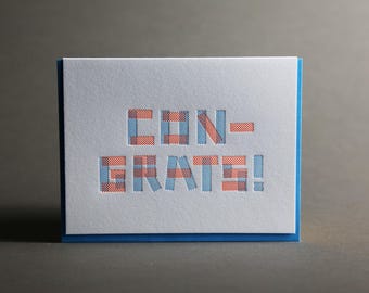 Washi Tape Gefeliciteerd Gefeliciteerd boekdruk wenskaart