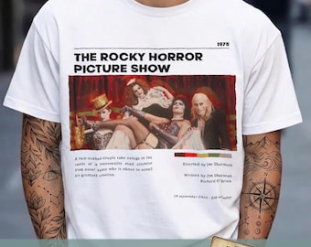 Maglietta Rocky Horror Picture Show, maglietta cult, maglietta musical, maglietta film classico, regalo cinefilo, maglietta cinema vintage