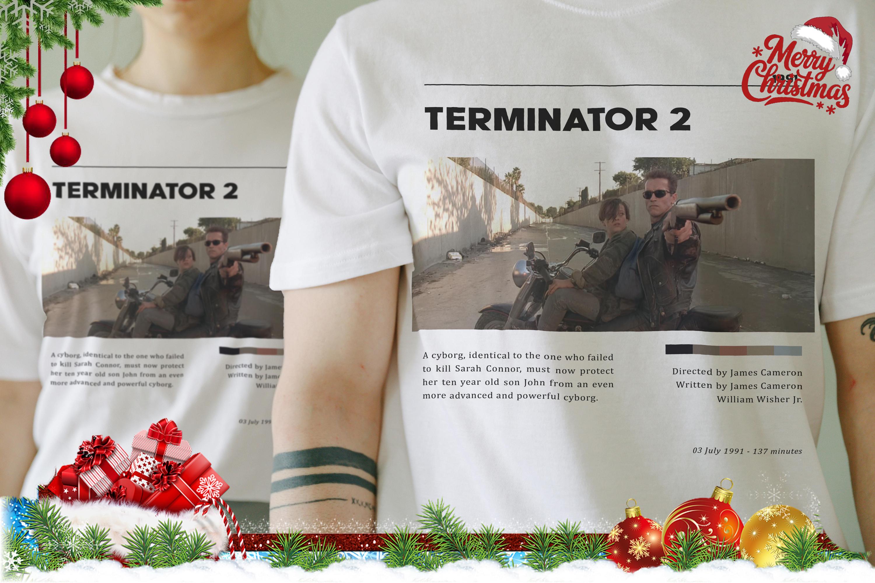 新品 ターミネーター サイボーグ T-800 シュワルツェネッガー Tシャツ 